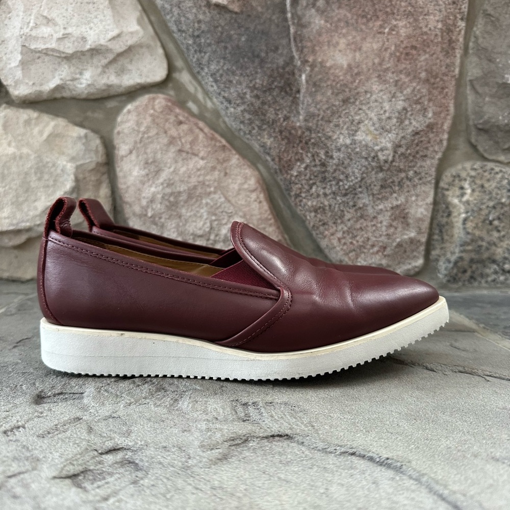 Women's Everlane "The Leather Street Shoe" Ox Blood Italian Leather Shoe.